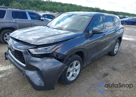 2021 Toyota Highlander L z USA, uszkodzony, nr VIN 5TDCZRAH6MS538197